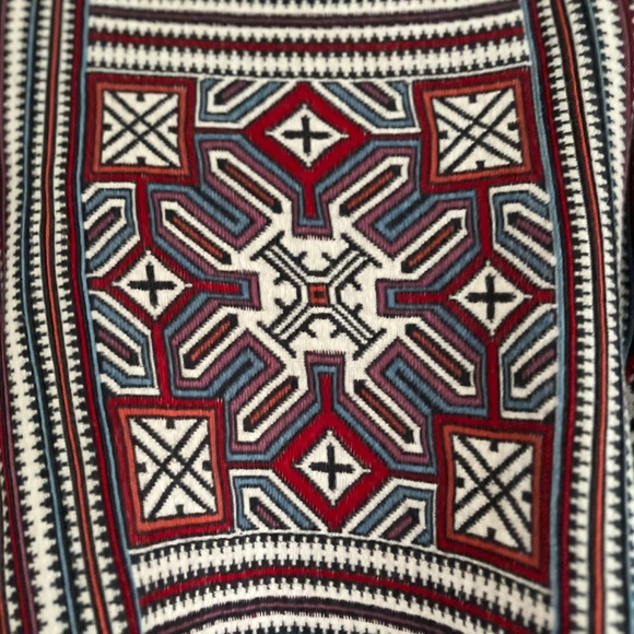 Peruvian Connection 100% cotton open hi low cardigan - Picture 7 of 16